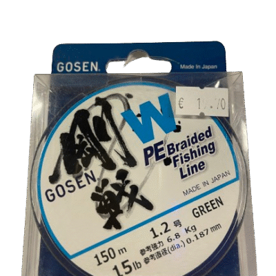 gosen w PE Braided fishing line, green