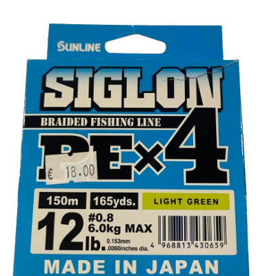 SUNLINE SIGLON PE X4 150M LIGHT GREEN
