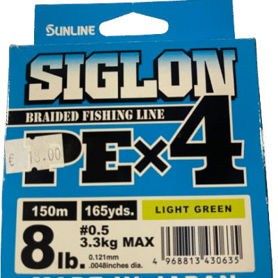 SUNLINE SIGLON PE X4 150M LIGHT GREEN