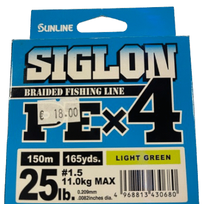 SUNLINE SIGLON PE X4 150M LIGHT GREEN