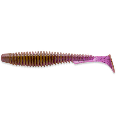 Silikoninis masalas FishUp U-Shad 4" (8pcs.), #016 - Lox/Green & Black