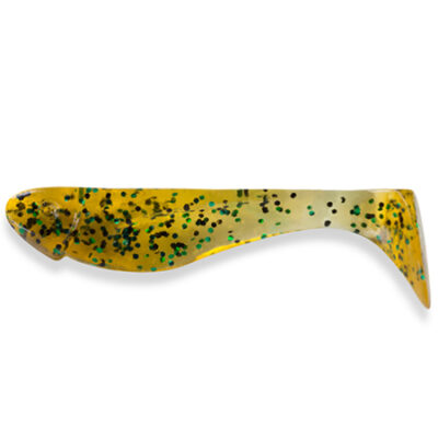 Silikoninis masalas FishUp Wizzy 1.5" (10pcs.), #036 - Caramel/Green & Black