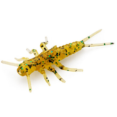 Silikoninis masalas FishUp Stonefly 0.75" (12pcs.), #036 - Caramel/Green & Black