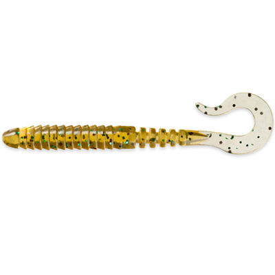 Silikoninis masalas FishUp Vipo 4.3" (7pcs.), #036 - Caramel/Green & Black