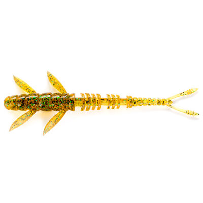 Silikoniniai masalai FishUp Flit 4" (7vnt.), #036 - Caramel/Green & Black