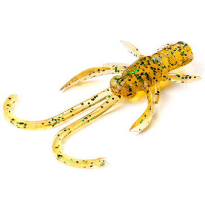 Silikoniniai masalai FishUp Baffi Fly 1.5" (10vnt.), #036 - Caramel/Green & Black