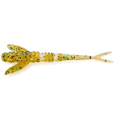 Silikoniniai masalai FishUp Flit 1.5" (10vnt.), #036 - Caramel/Green & Black