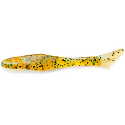 Silikoniniai masalai FishUp Tiny 1.5" (12vnt.), #036 - Caramel/Green & Black