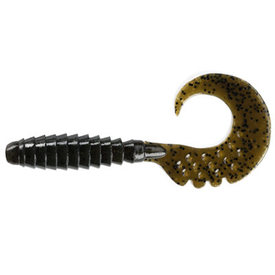 Silikoniniai masalai FishUp Fancy Grub 2" (10vnt.), #043 - Watermelon Brown/Black
