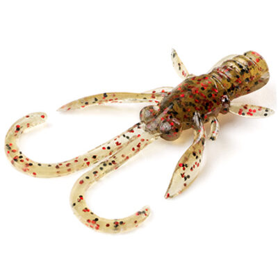 Silikoniniai masalai FishUp Baffi Fly 1.5" (10vnt.), #045 - Green Pumpkin/Red & Black