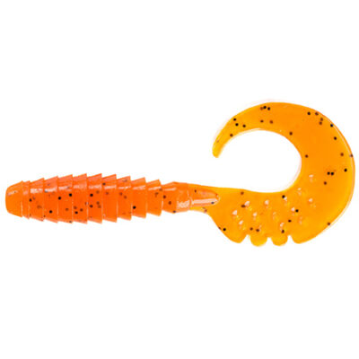 Silikoniniai masalai FishUp Fancy Grub 2.5" (10vnt.), #049 - Orange Pumpkin/Black