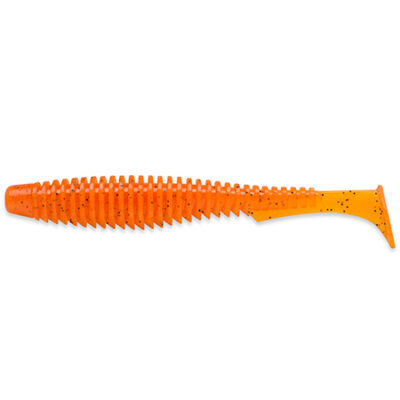 Silikoninis masalas FishUp U-Shad 4" (8pcs.), #049 - Orange Pumpkin/Black