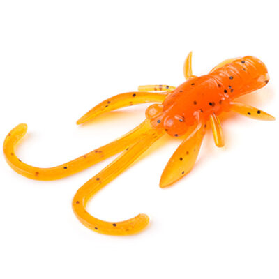 Silikoniniai masalai FishUp Baffi Fly 1.5" (10vnt.), #049 - Orange Pumpkin/Black