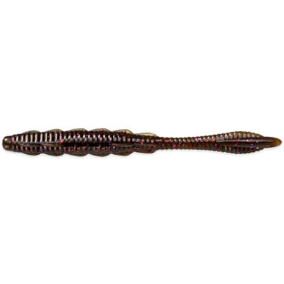 Silikoninis masalas FishUp Scaly FAT 3.2" (8pcs.), #050 - Green Pumpkin Brown/Red & Purple