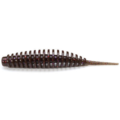 Silikoniniai masalai FishUp Tanta 1.5" (10vnt.), #050 - Green Pumpkin Brown/Red & Purple
