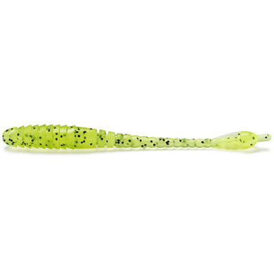 Silikoniniai masalai FishUp ARW Worm 2" (12vnt.), #055 - Chartreuse/Black