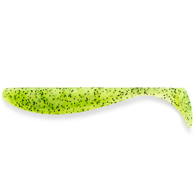 Silikoninis masalas FishUp Wizzle Shad 2" (10pcs.), #055 - Chartreuse/Black