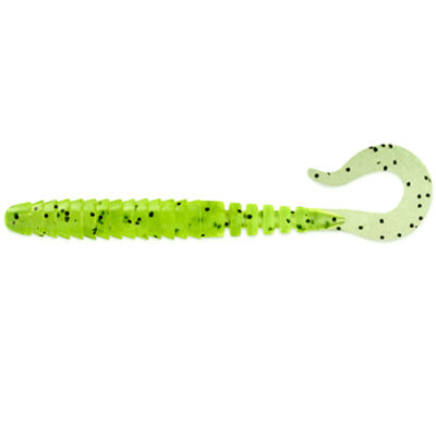 Silikoninis masalas FishUp Vipo 4.3" (7pcs.), #055 - Chartreuse/Black