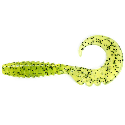 Silikoniniai masalai FishUp Fancy Grub 2" (10vnt.), #055 - Chartreuse/Black