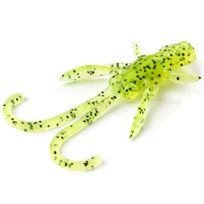 Silikoniniai masalai FishUp Baffi Fly 1.5" (10vnt.), #055 - Chartreuse/Black