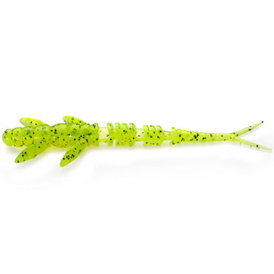Silikoniniai masalai FishUp Flit 3" (8vnt.), #055 - Chartreuse/Black
