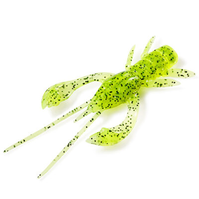 Silikoniniai masalai FishUp Real Craw 1.5" (10vnt.), #055 - Chartreuse/Black