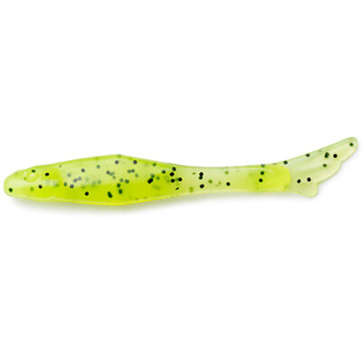 Silikoniniai masalai FishUp Tiny 1.5" (12vnt.), #055 - Chartreuse/Black