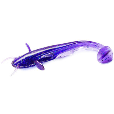 Silikoniniai masalai FishUp Catfish 2" (10vnt.), #060 - Dark Violet/Peacock & Silver