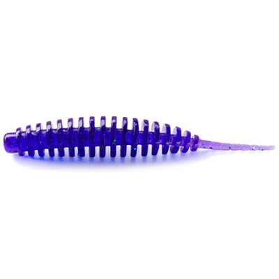 Silikoninis masalas FishUp Tanta 1" (12pcs.), #060 - Dark Violet/Peacock & Silver