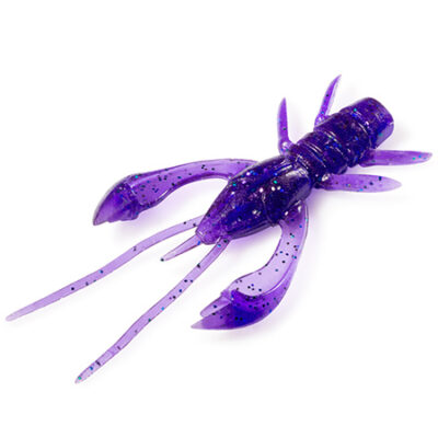 Silikoniniai masalai FishUp Real Craw 1.5" (10vnt.), #060 - Dark Violet/Peacock & Silver