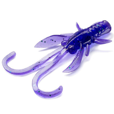 Silikoniniai masalai FishUp Baffi Fly 1.5" (10vnt.), #060 - Dark Violet/Peacock & Silver