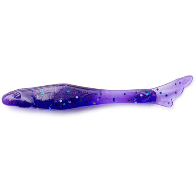 Silikoniniai masalai FishUp Tiny 1.5" (12vnt.), #060 - Dark Violet/Peacock & Silver