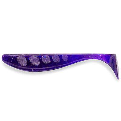 Silikoninis masalas FishUp Wizzle Shad 2" (10pcs.), #060 - Dark Violet/Peacock & Silver