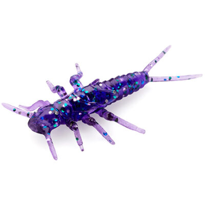 Silikoninis masalas FishUp Stonefly 0.75" (12pcs.), #060 - Dark Violet/Peacock & Silver