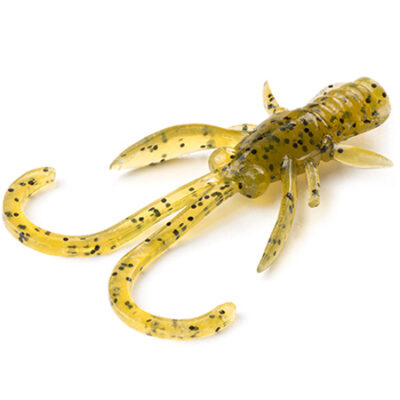 Silikoniniai masalai FishUp Baffi Fly 1.5" (10vnt.), #074 - Green Pumpkin Seed