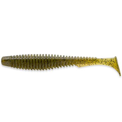 Silikoninis masalas FishUp U-Shad 3" (9pcs.), #074 - Green Pumpkin Seed