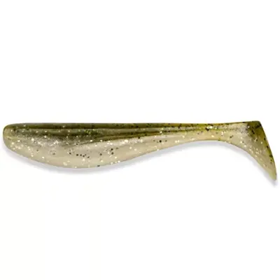 Silikoniniai masalai Fishup Wizzle Shad 2" (10 vnt.), #202 - Green Pumpkin/Pearl