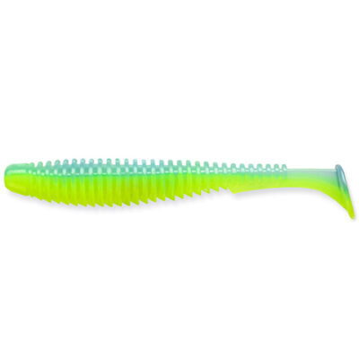 Silikoninis masalas FishUp U-Shad 4" (8pcs.), #206 - Sky/Chartreuse