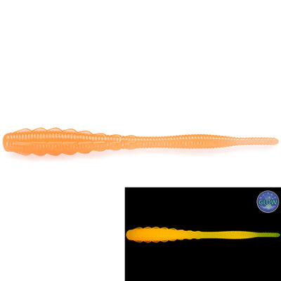 Silikoninis masalas FishUp Aji Scaly 2.3" (9pcs.), #402 - Orange, GLOW!