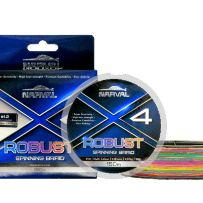 Valas spiningavimui Narval Fishing Robust X4 PE 150m (multicolour) #2.5/0.260mm 18.70kg/40lb