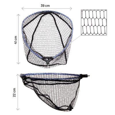 Graibštas Herakles AREA LANDING NET HEAD LIGHT RUBBER