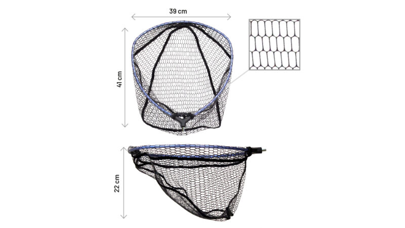 Area landing net head light rubber