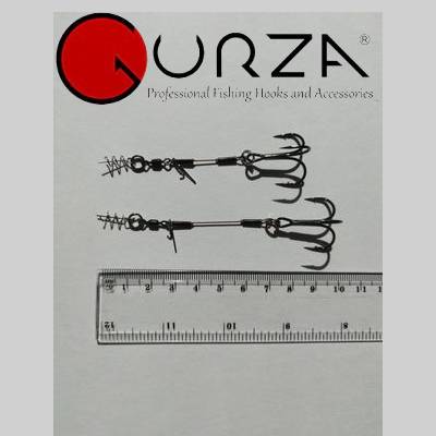Apkaustas Gurza LEADER STINGER RIG ST-36 2 (7 & 9 сm) BN 2 vnt.