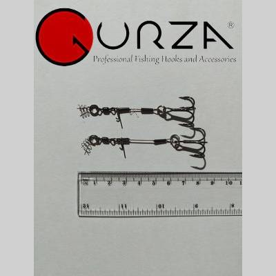 Apkaustas Gurza LEADER STINGER RIG ST-36 4 (6,5 & 8,5 сm) BN 2 vnt.