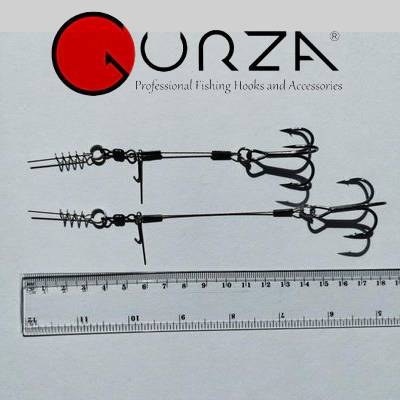 Apkaustas Gurza LEADER STINGER RIG ST-36 2/0  (12 & 15 сm) BN 2 vnt.