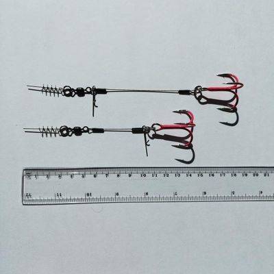 Apkaustas Gurza LEADER STINGER RIG ST-36 3/0  (13 & 16 сm) Ruv 2 vnt.