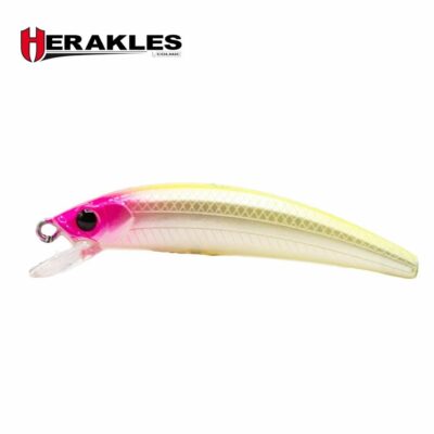 Vobleris HERAKLES TESER 50F 50mm 2,3g (Pink Head Chart.)