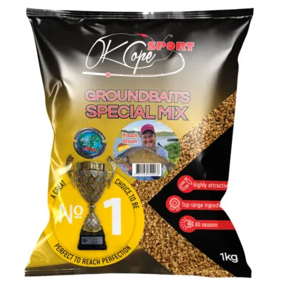 Jaukas OKCOPE SPORT GROUNDBAITS Special mix - Bisquit Bream 1kg