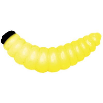 Silikoninis masalas LureMax WOOD WORM 1''/2,5cm, Chartreuse (10 pcs.)
