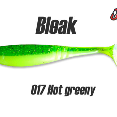 Silikoninis masalas Jig It Bleak 3.4 color. 017 Hot Greeny (Garlic)